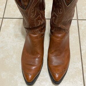 Dan Post Brown Leather Western Boots size 12D.